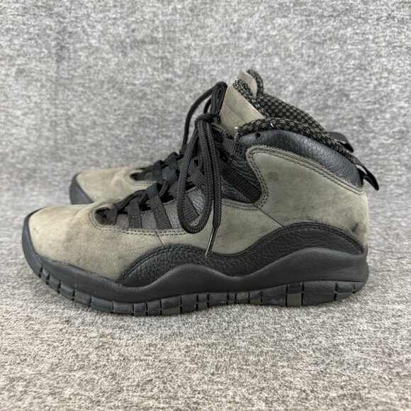 ✅Nike Air Jordan 10 Retro Shadow 2018 Mens 7 310805-002 Dark Shadow Leather✅SOLE - Picture 9 of 11